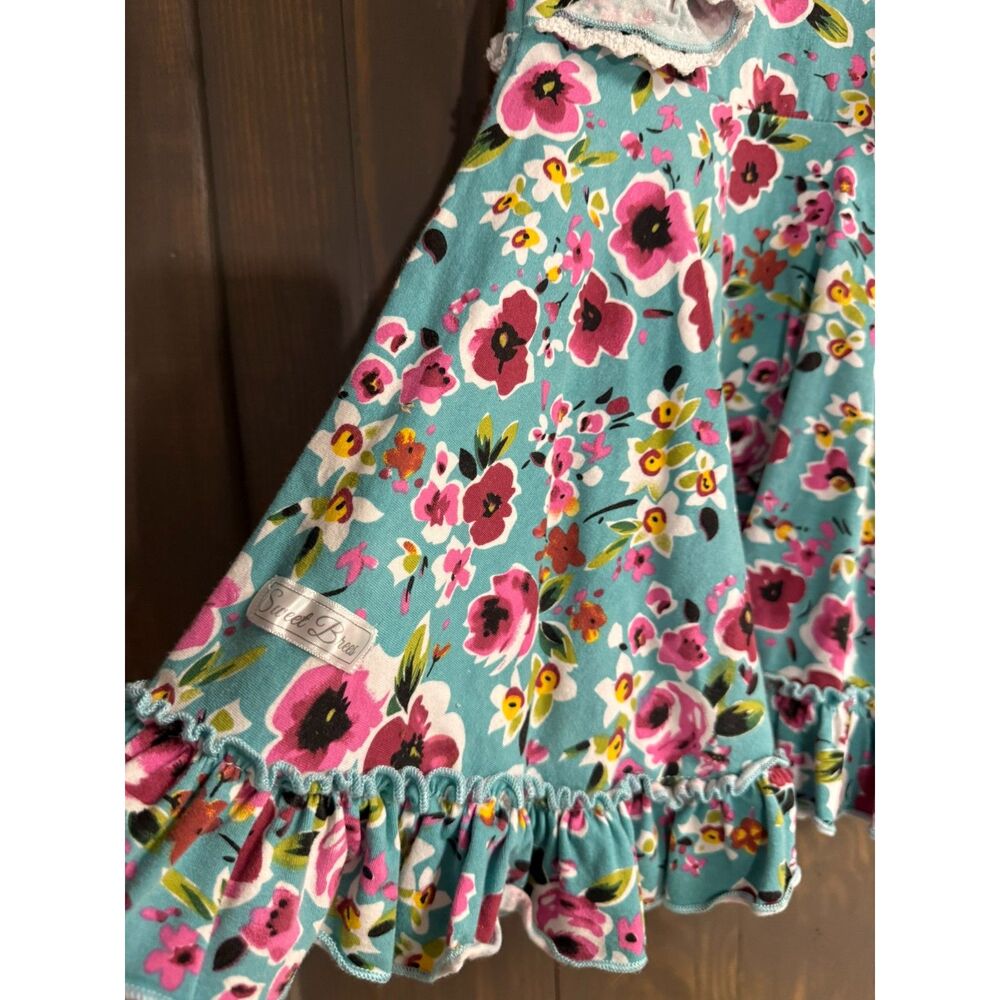 GIRLS SPRING FLORAL DRESS - Picture 3 of 3